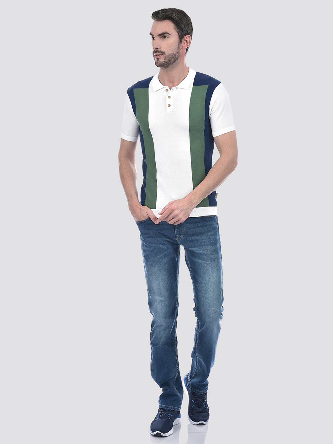 Numero Uno Men Color Block Multicolor T-Shirt
